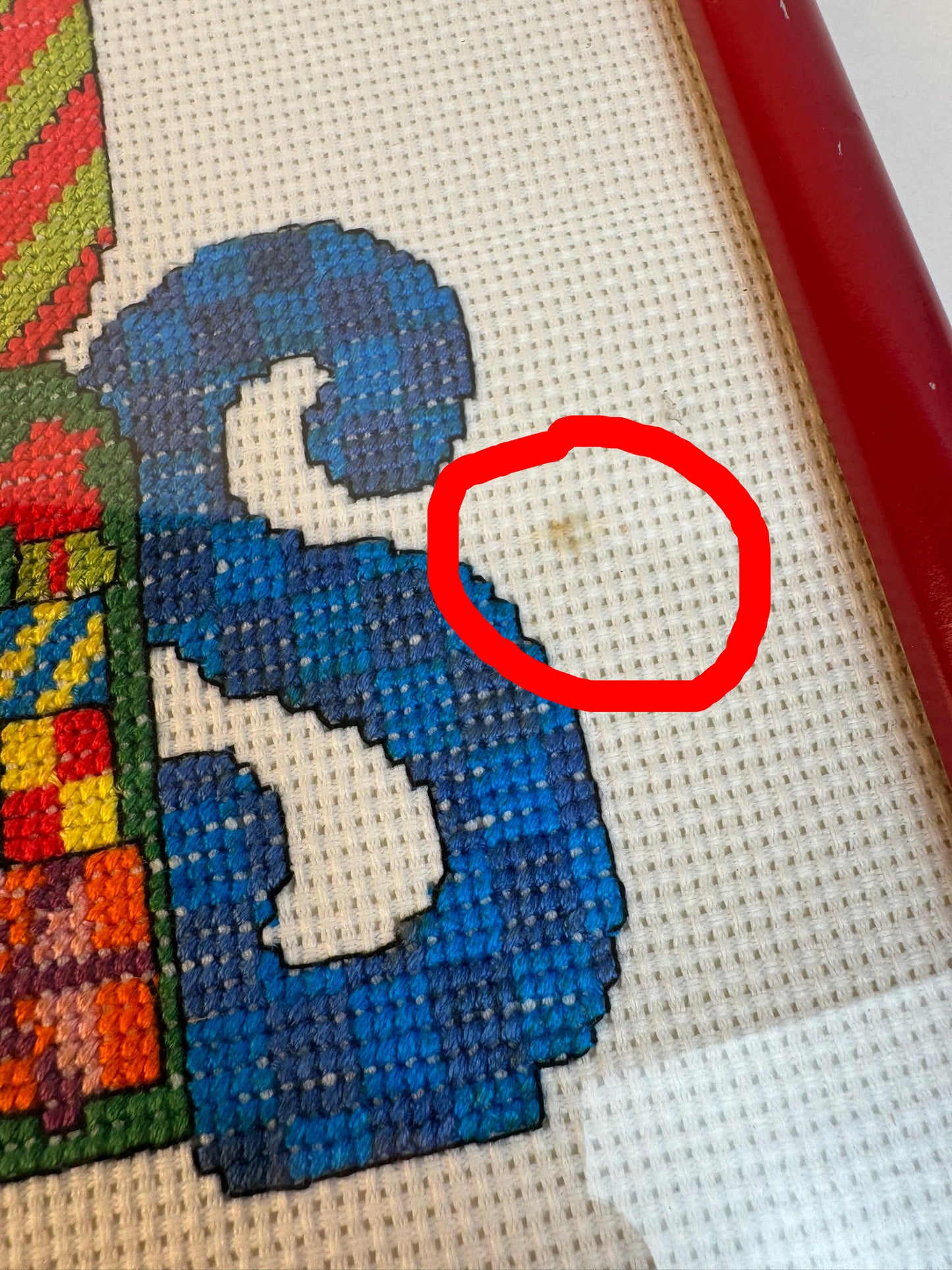 Framed Cross Stich Merry Christmas