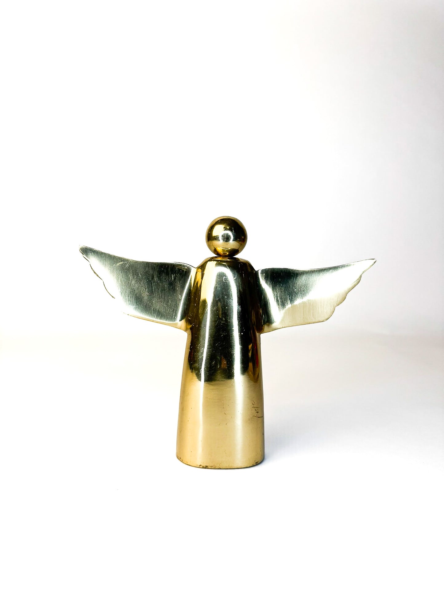 Mid-Century Brass Angel Figurine