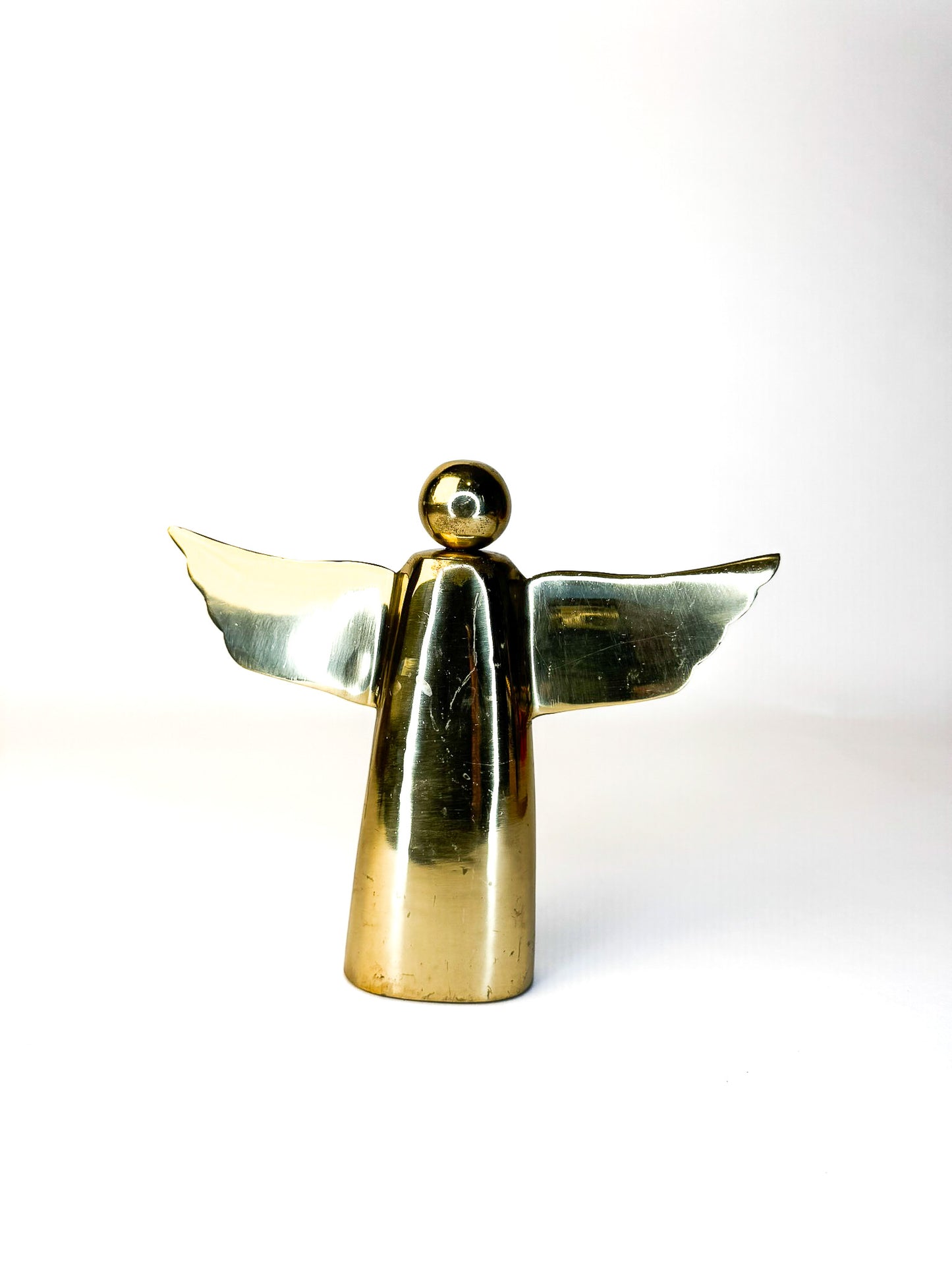 Mid-Century Brass Angel Figurine