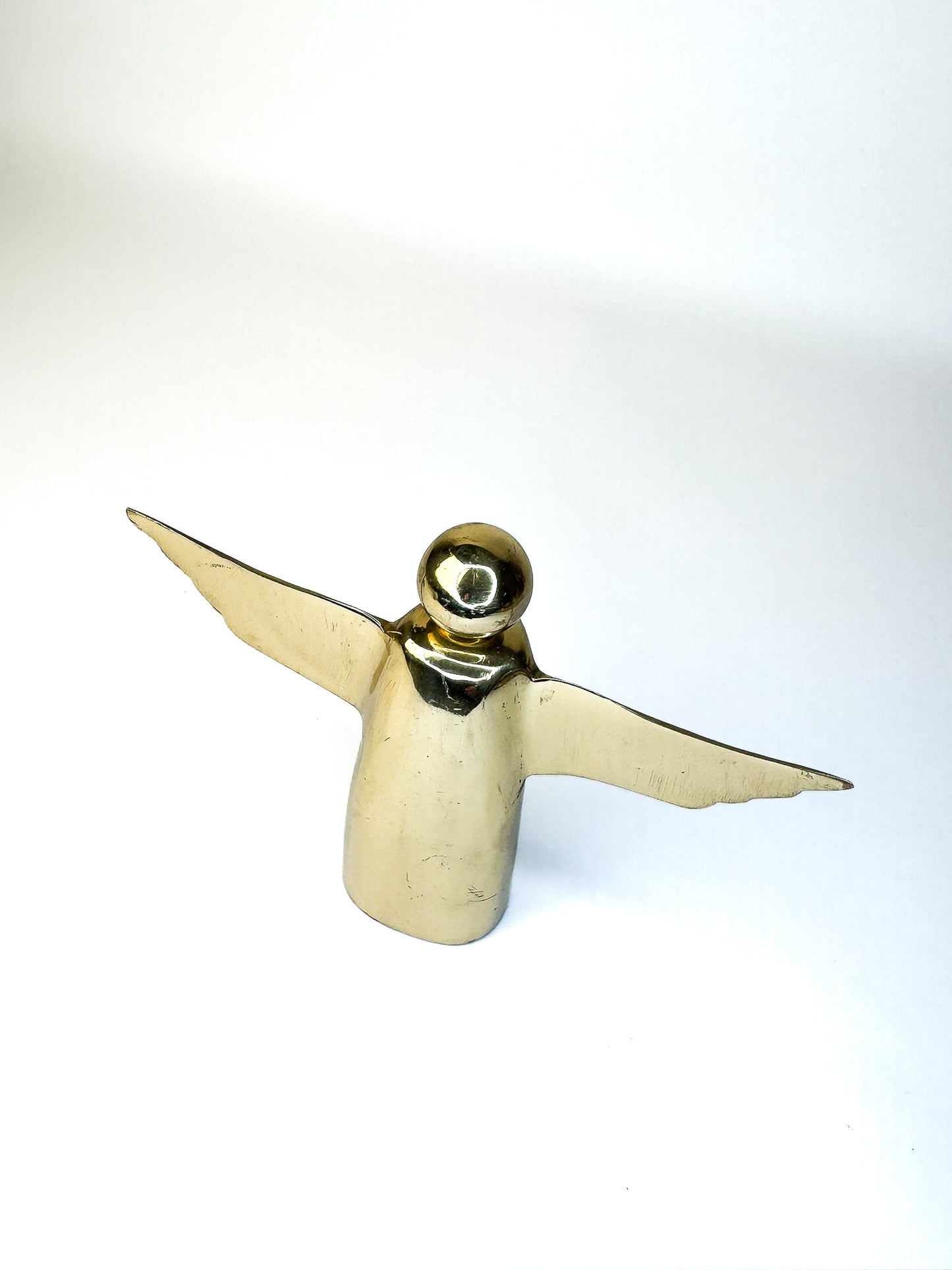 Mid-Century Brass Angel Figurine