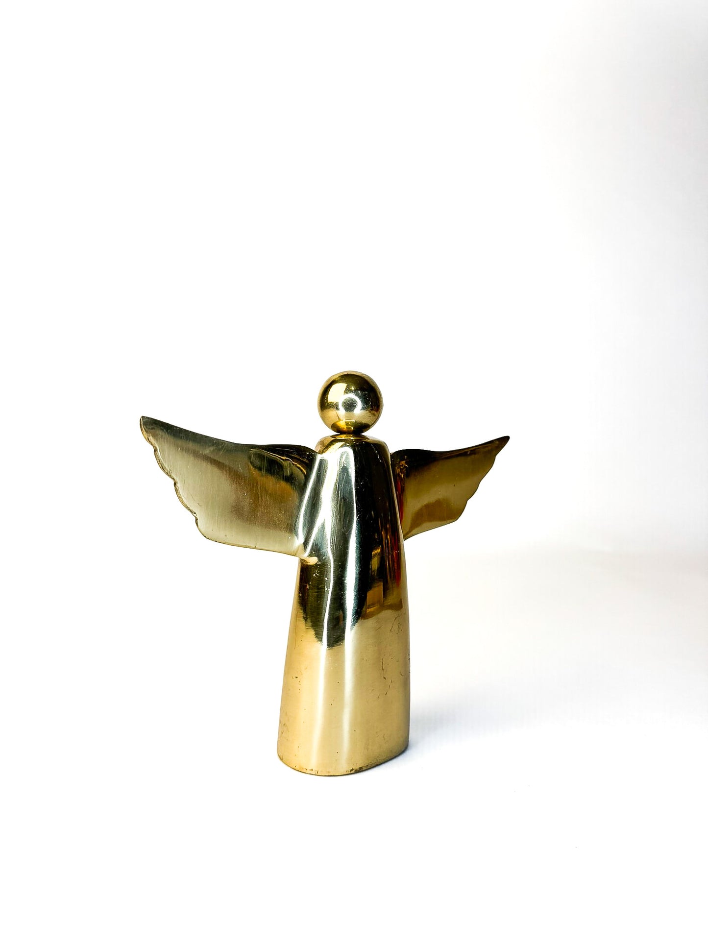 Mid-Century Brass Angel Figurine