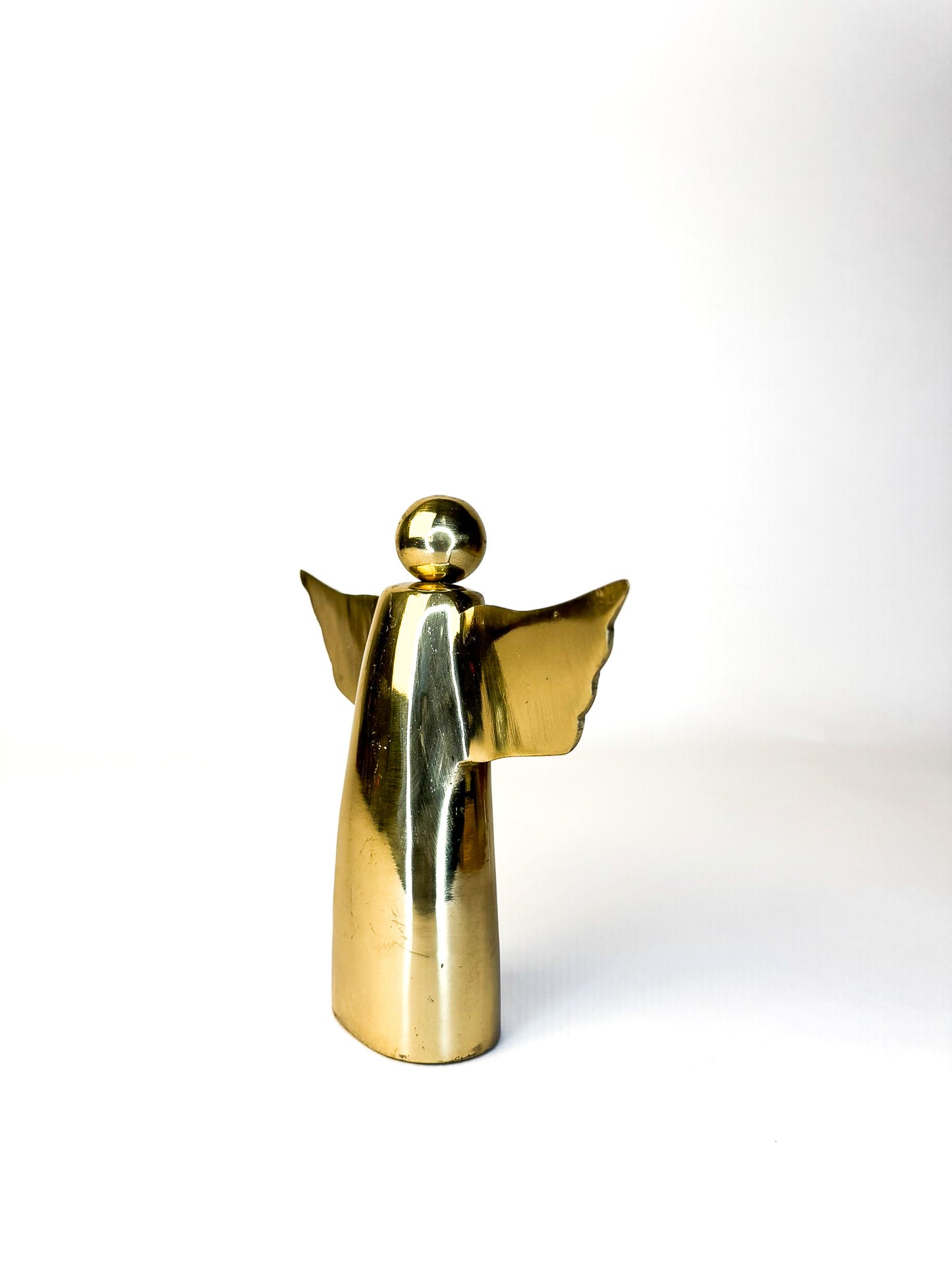 Mid-Century Brass Angel Figurine