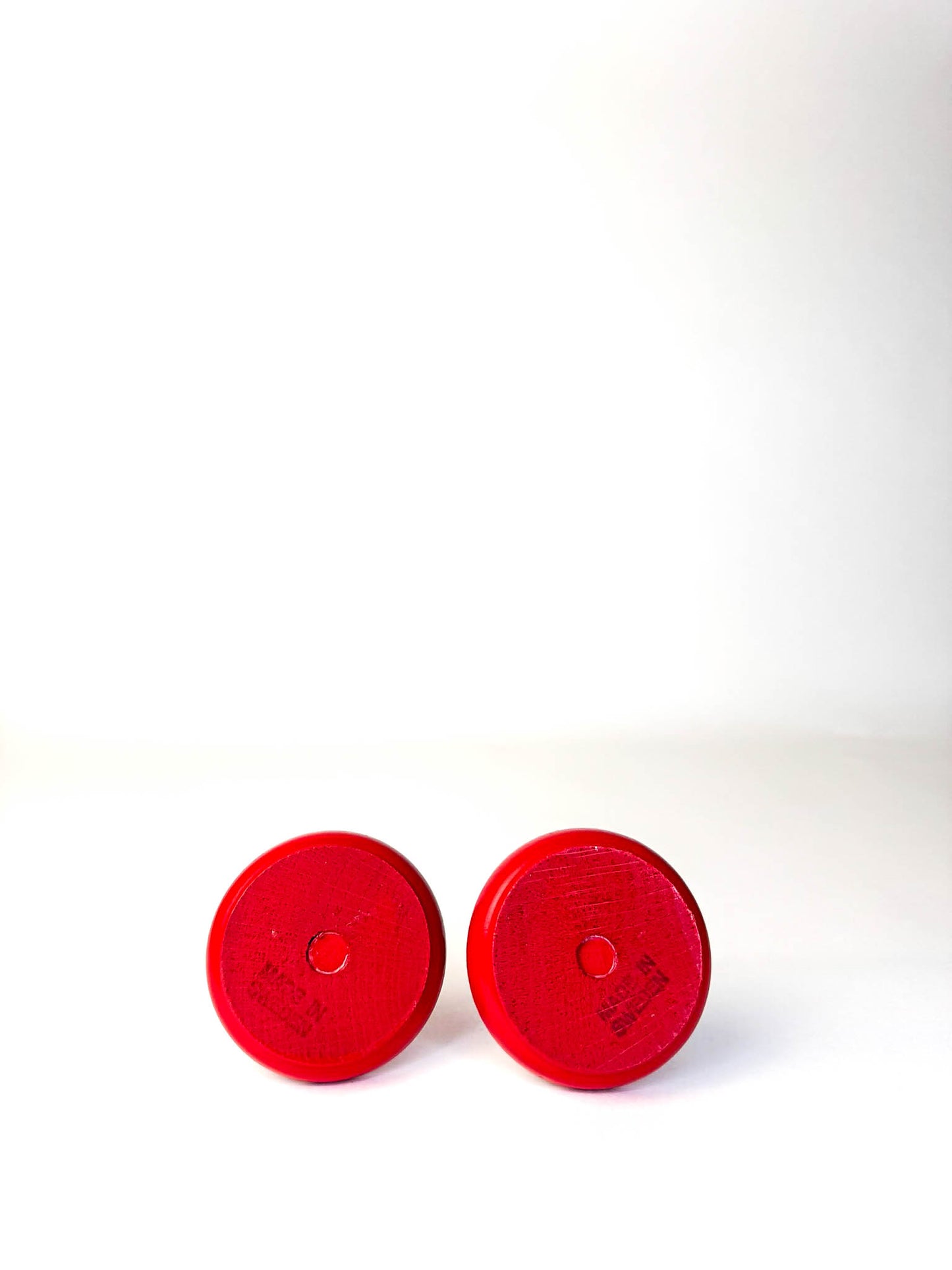 Pair of Hand Painted Swedish Candle Holders