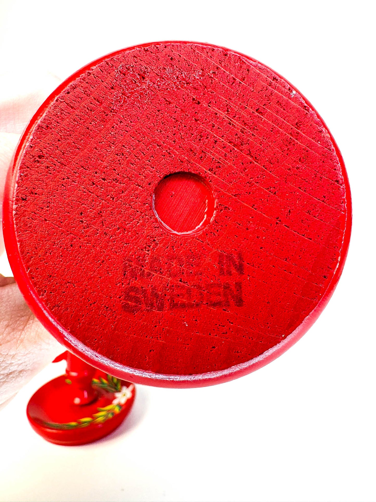 Pair of Hand Painted Swedish Candle Holders