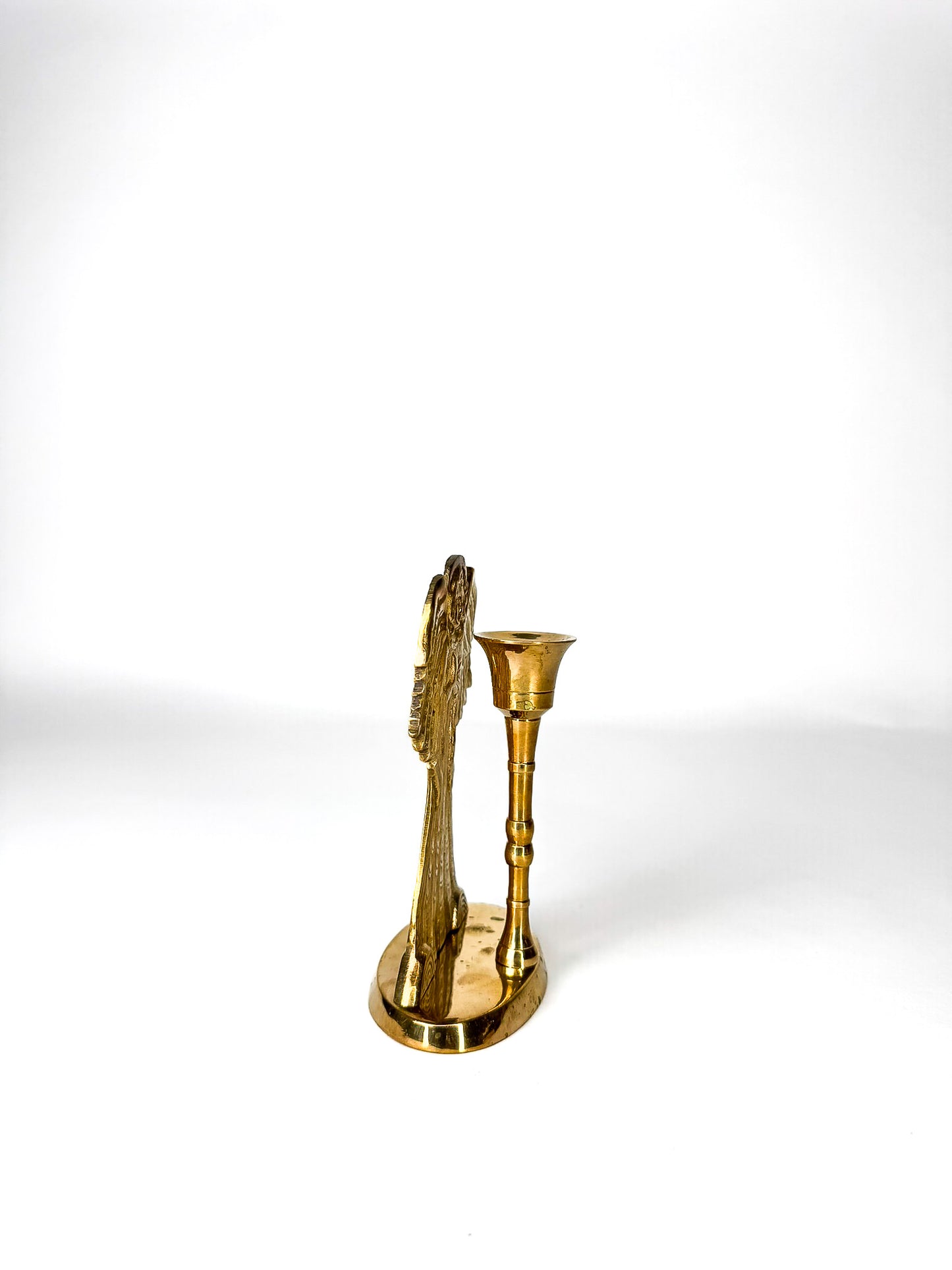 Brass Angel Candle Holder
