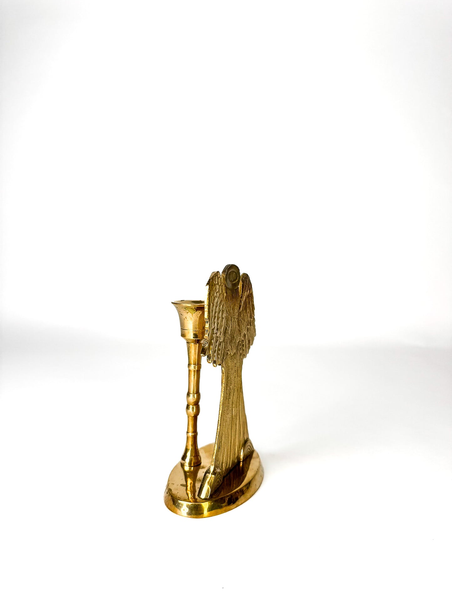 Brass Angel Candle Holder