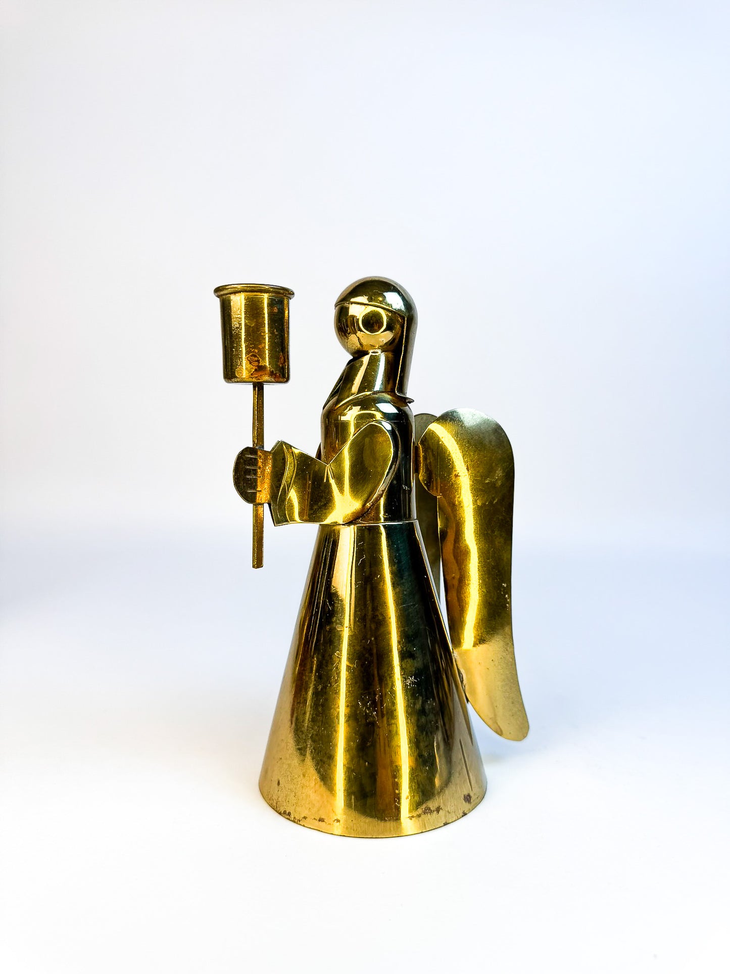 Brass Angel Candle Holder