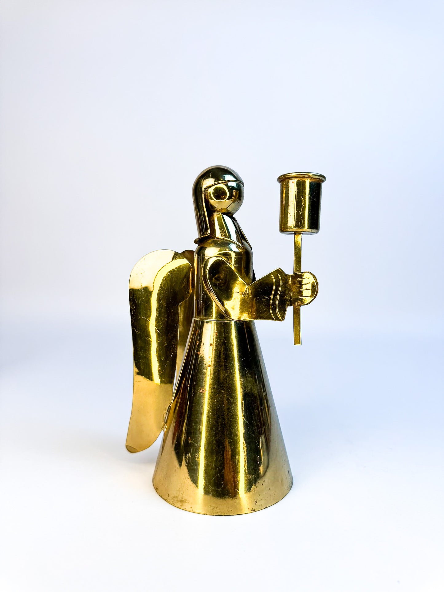 Brass Angel Candle Holder