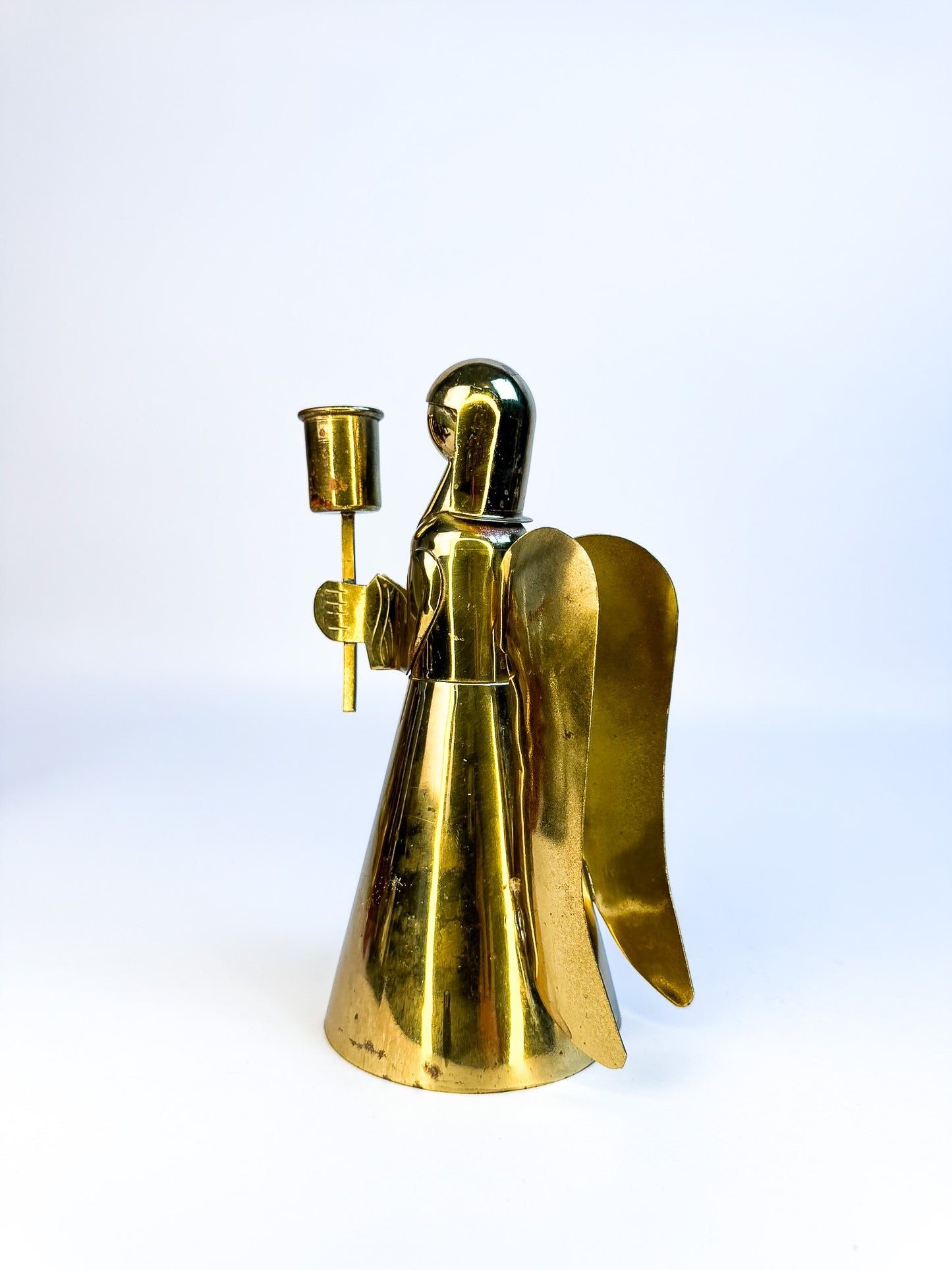 Brass Angel Candle Holder
