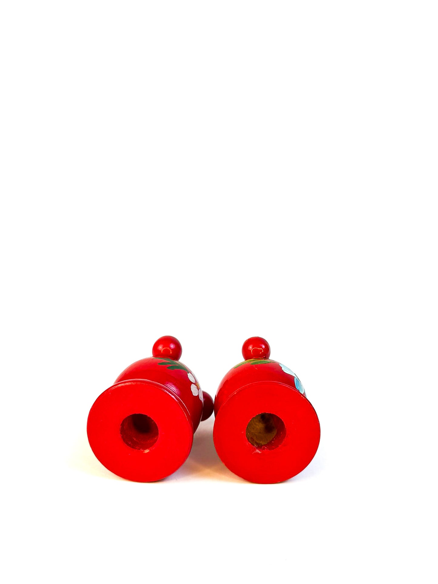 Swedish Hand-painted Candle Holders (2)