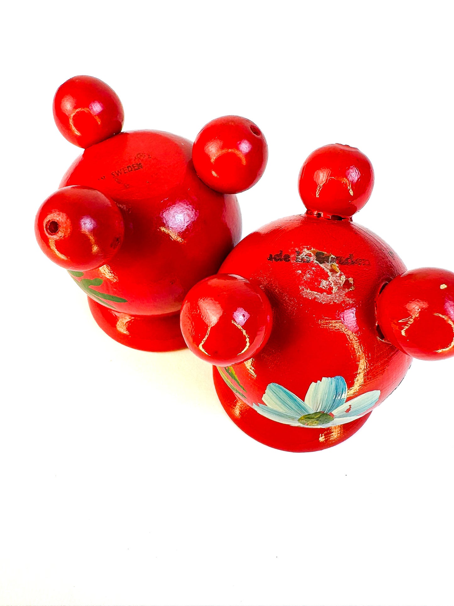 Swedish Hand-painted Candle Holders (2)