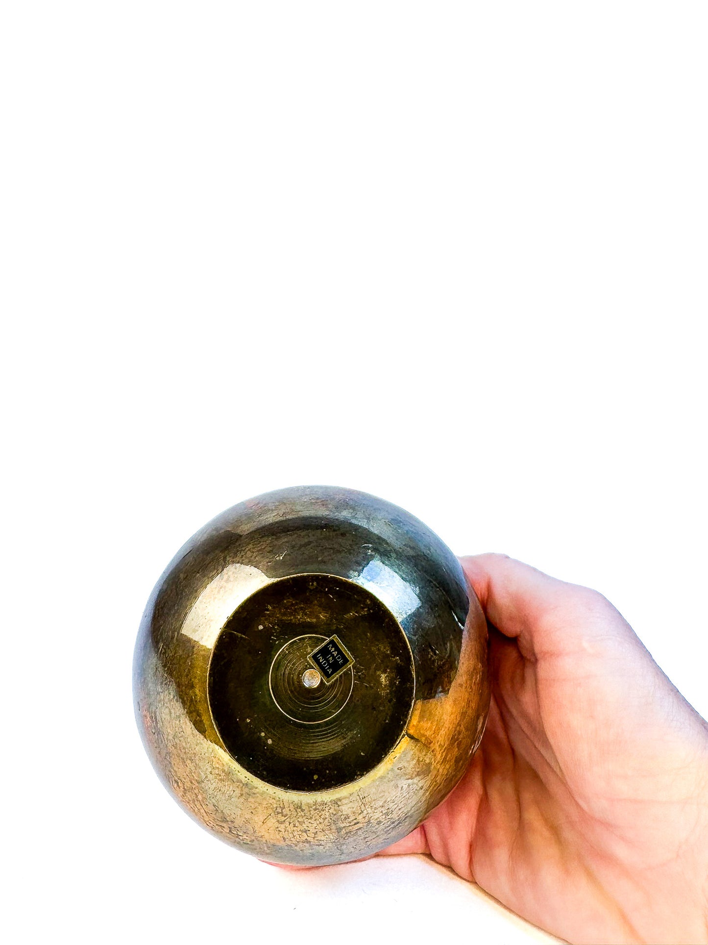 Brass Votive Candle Holder Christmas Tree Cut Outs