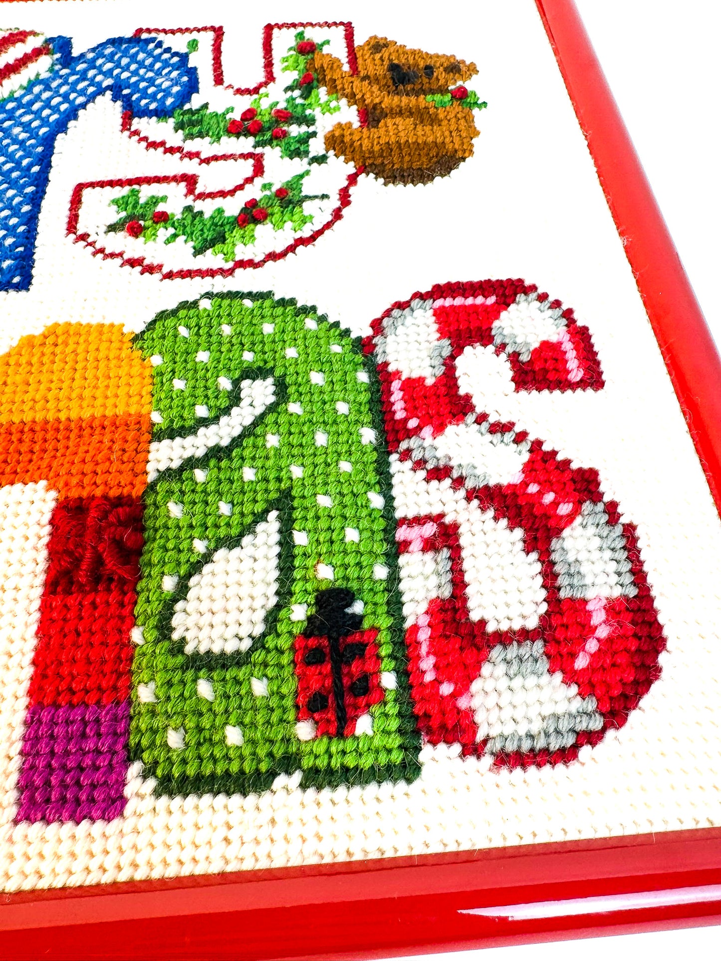 Needlepoint Framed Merry Christmas