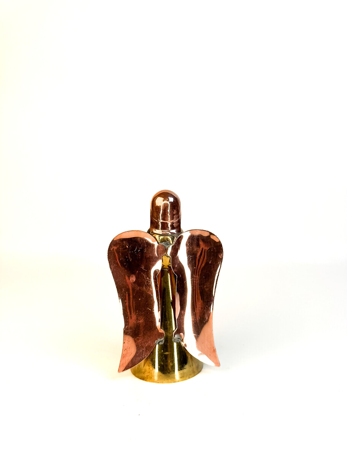 Copper & Brass Angel Candle Holder