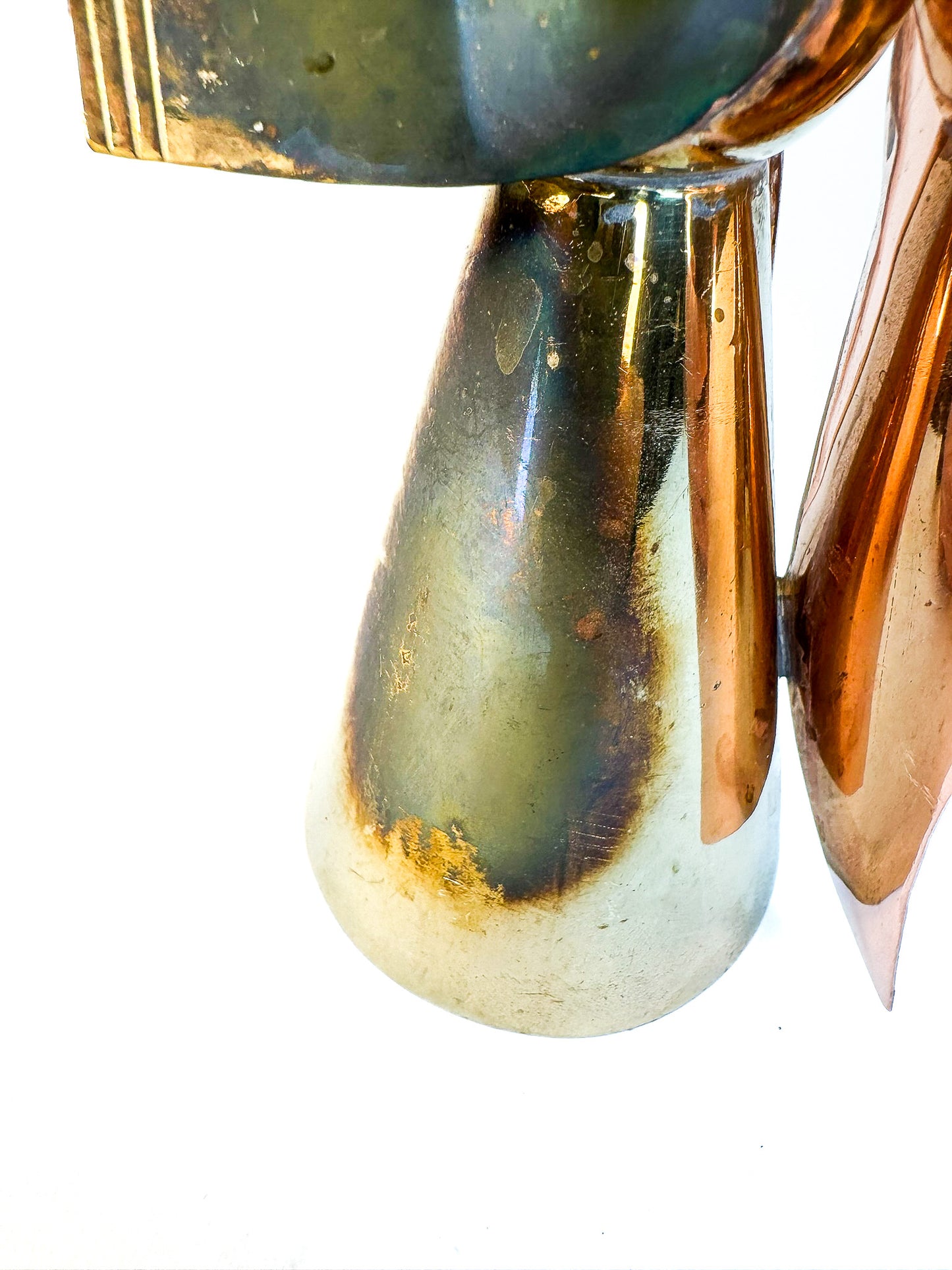 Copper & Brass Angel Candle Holder
