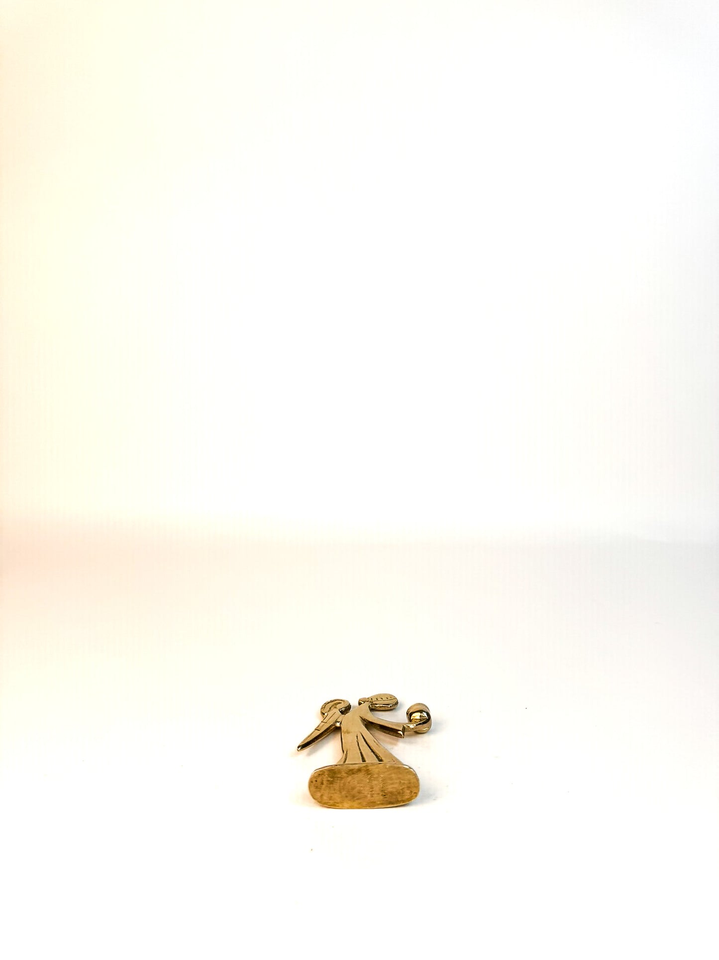 Small Brass Angel Candle Holder
