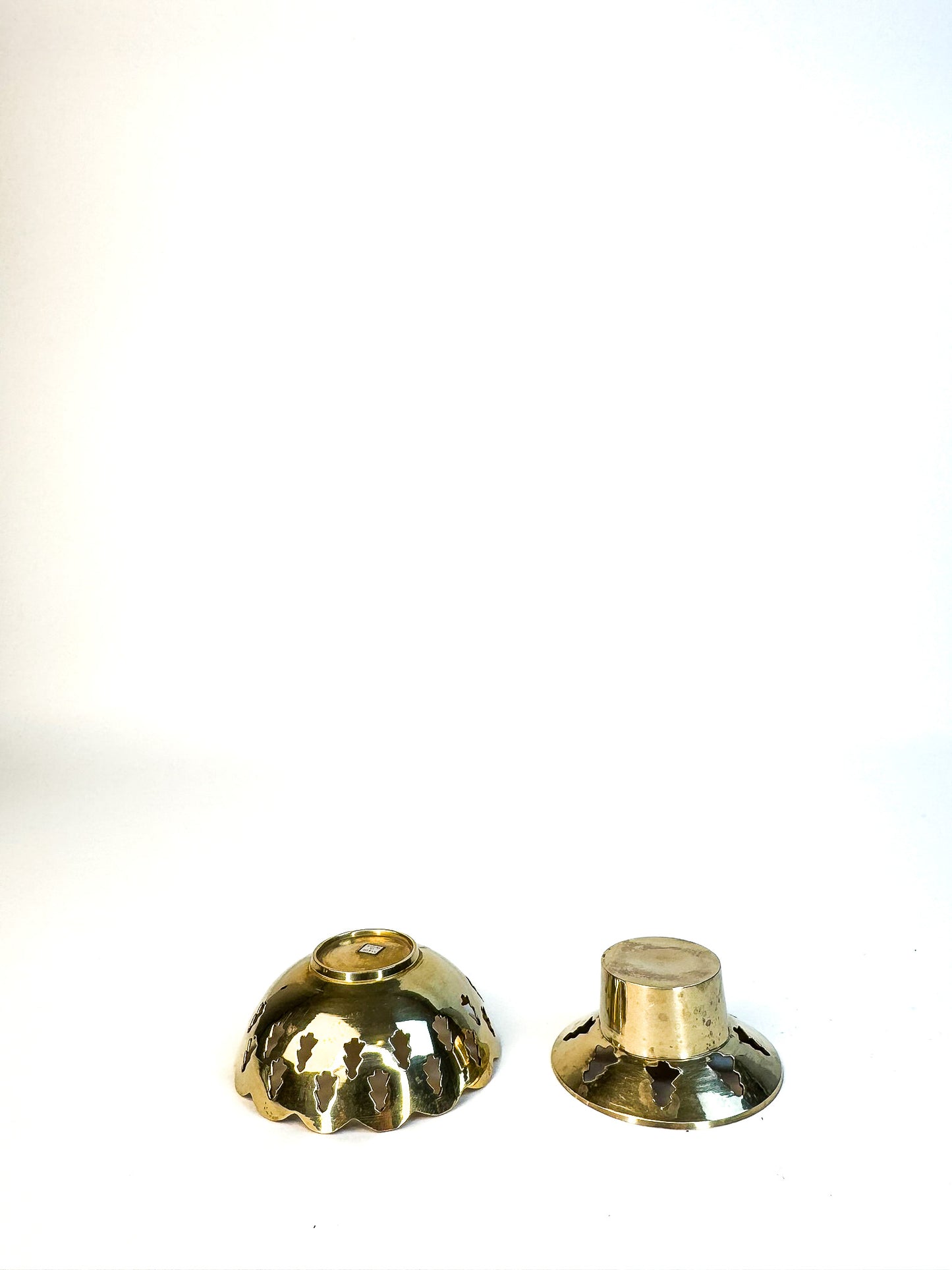 Brass Tree Cut Outs Votive Candle Holders - set of 2