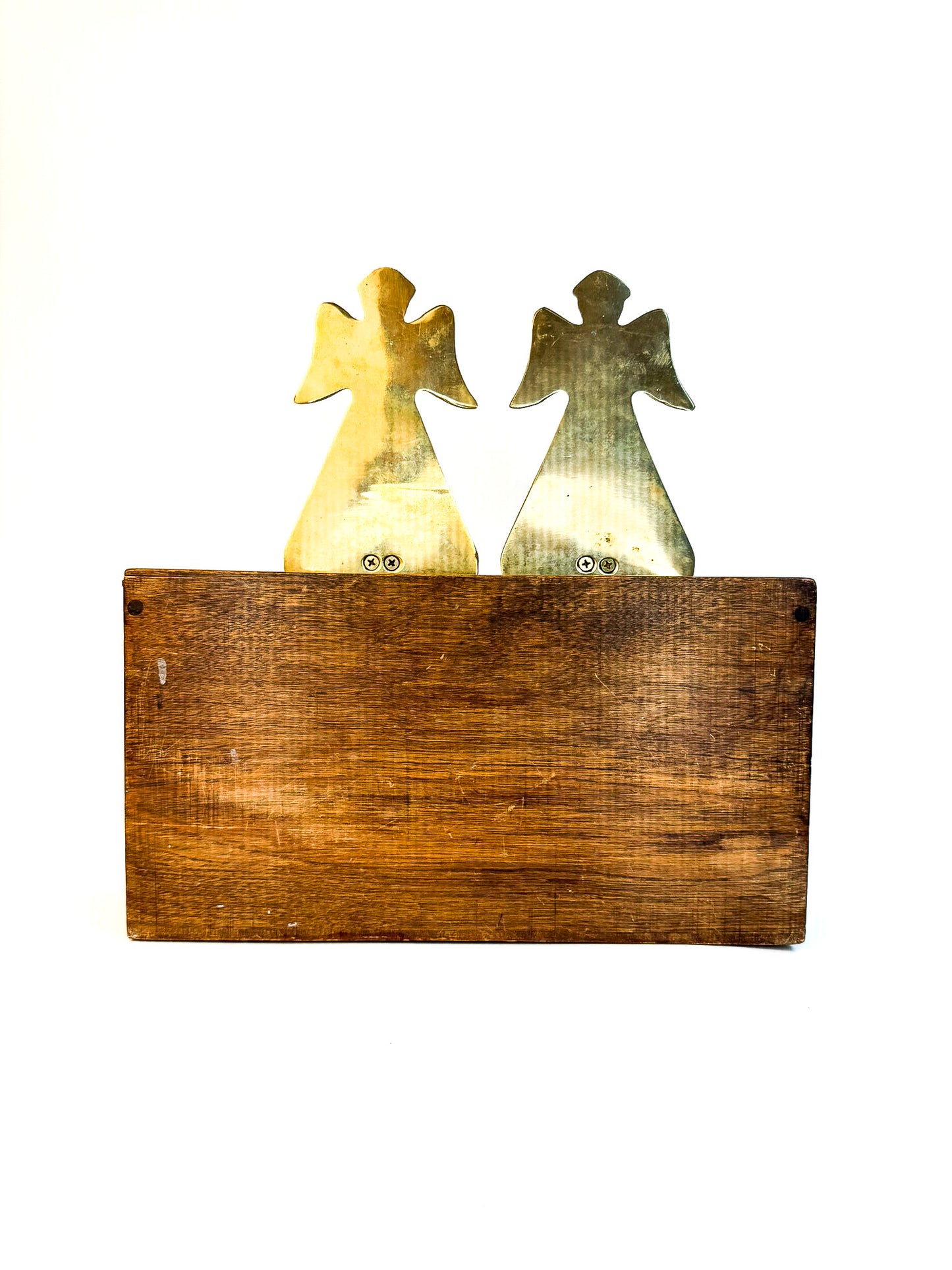 Brass Angel Stocking Hooks - Set of 2