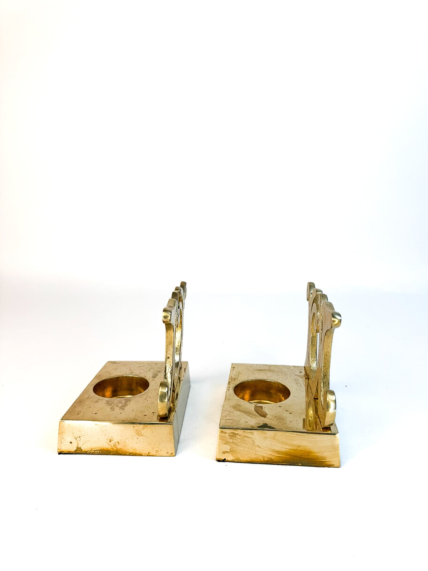 Brass Joy Votive Candle Holders - Set of 2