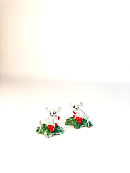 Holt Howard Candle Huggers Mouse - Set of 2