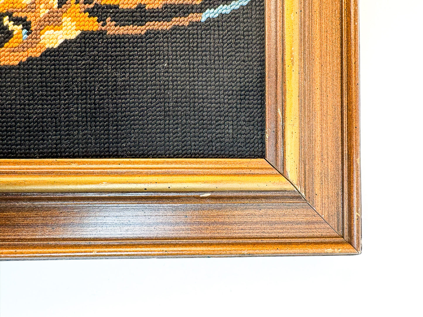 Framed Needlepoint German Shepard