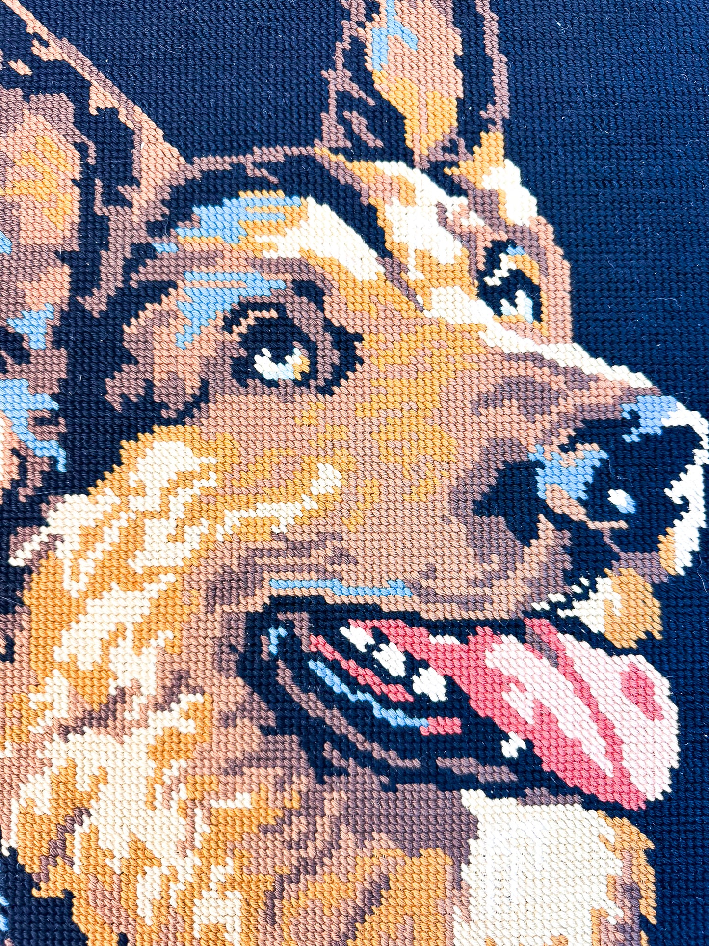 Framed Needlepoint German Shepard