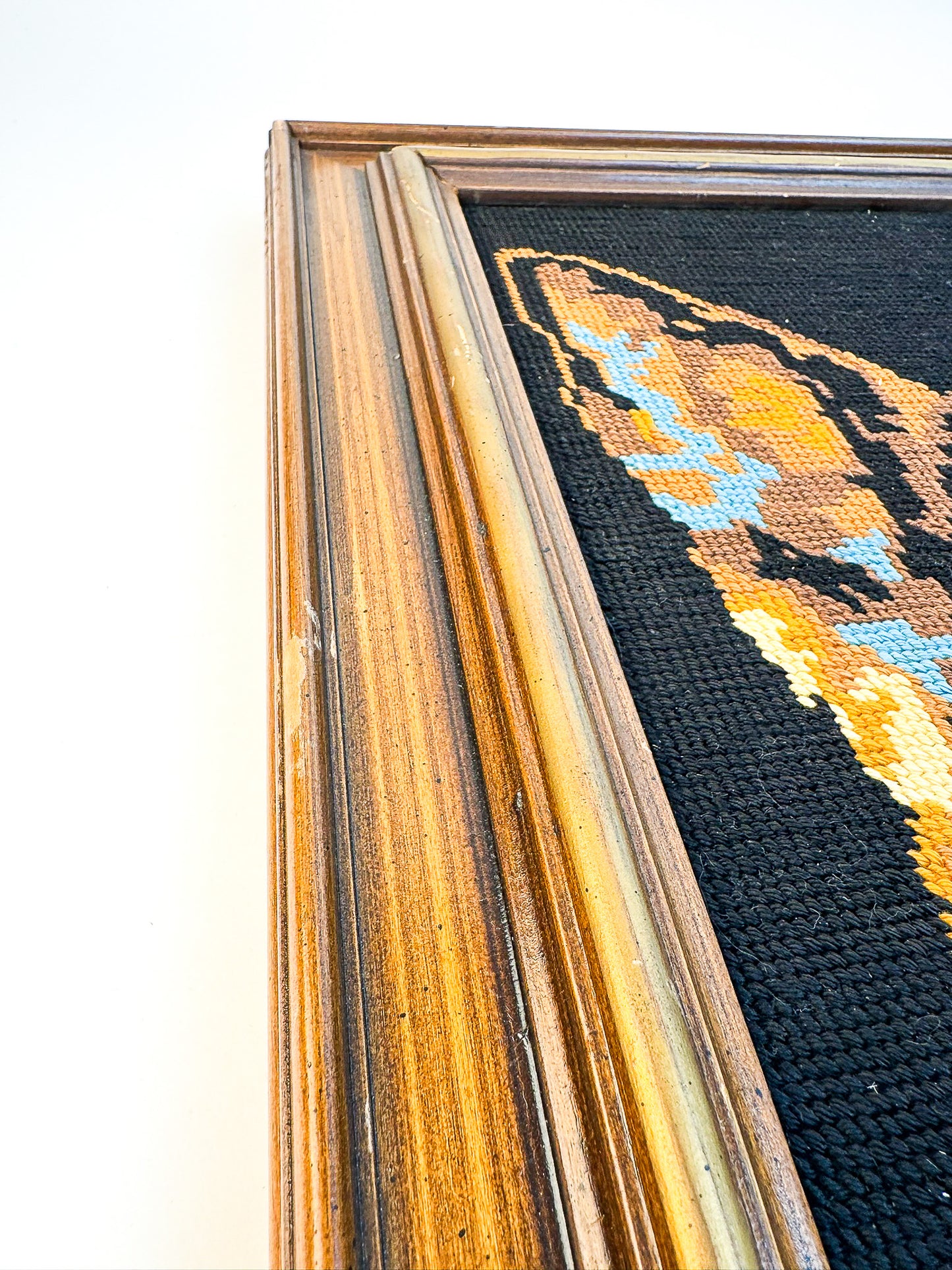 Framed Needlepoint German Shepard