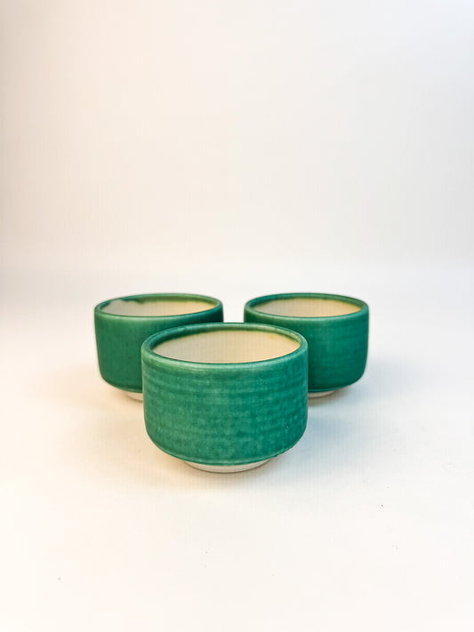 Ceramic Japanese Tea Cups - Set of 3